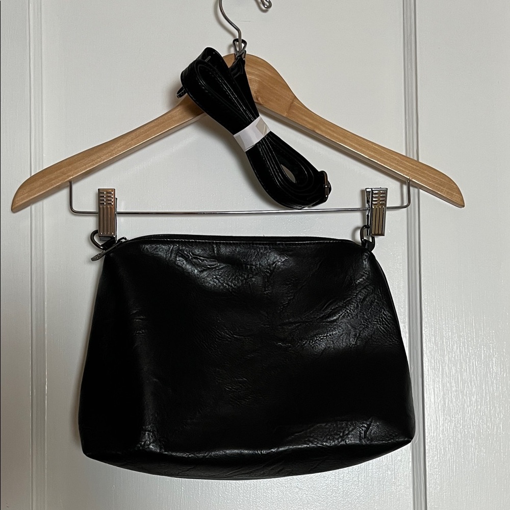 Vegan leather Italian crossbody clutch convertible bag